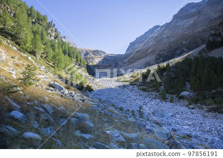 Trail to the Chriegalppass (Binntal, Valais, Switzerland) Trail to the Chriegalppass (Binntal, Valais, Switzerland) 97856191