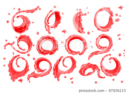 Paint of splash, set of splash 3d illustration, abstract background, isolated 3d rendering Paint of splash, set of splash 3d illustration, abstract background, isolated 3d rendering 97856215