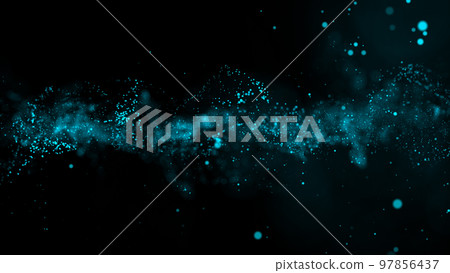 3D rendering of bright abstract cloud from particle structure 3D rendering of bright abstract cloud from particle structure 97856437