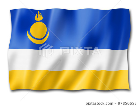 Buryatia state - Republic -  flag, Russia 97856655