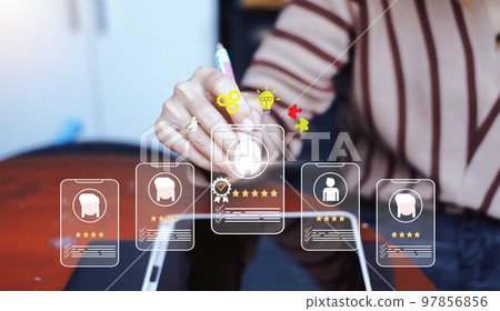 human resources personnel analysis concept : Changing the HR Landscape for Sustainable Business Success Driven by insights and focused on goals, processes, goals, skills 97856856