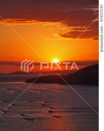 從萬葉岬看到的播磨灘夜景 97857547