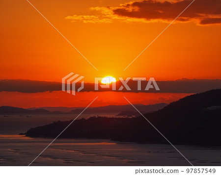 從萬葉岬看到的播磨灘夜景 從萬葉岬看到的播磨灘夜景 97857549