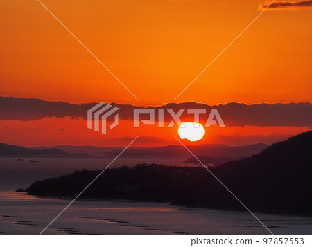 從萬葉岬看到的播磨灘夜景 97857553