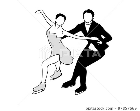 figure skating pair figure skating pair 97857669