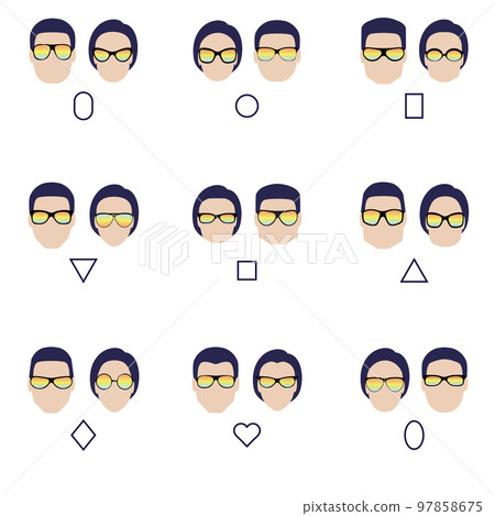 Various Sunglasses Different Shapes Colors Plastic Stock Vector (Royalty  Free) 2303746983 | Shutterstock