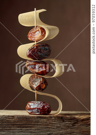 Dried Arabic dates. 97859312