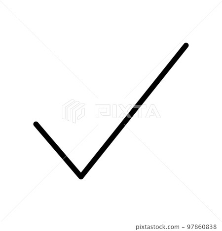 Check icon line isolated on white background. Black flat thin icon on modern outline style. Linear symbol and editable stroke. Simple and pixel perfect stroke vector illustration. Check icon line isolated on white background. Black flat thin icon on modern outline style. Linear symbol and editable stroke. Simple and pixel perfect stroke vector illustration. 97860838