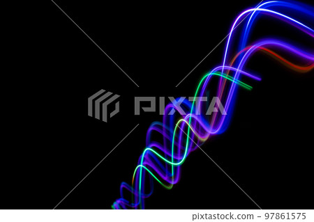 Neon design elements light glow and flash technology abstract background. Neon design elements light glow and flash technology abstract background. 97861575