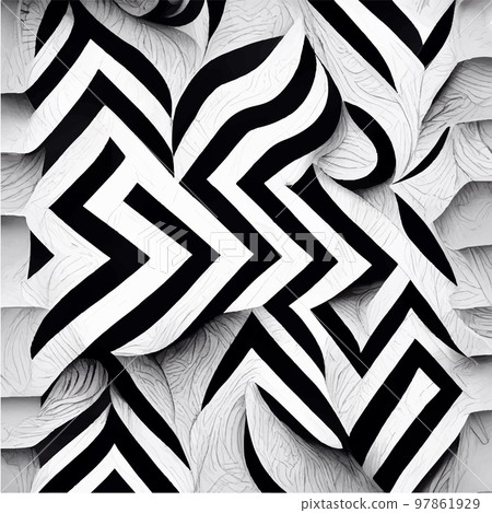 Black and white pattern of moving lines Black and white pattern of moving lines 97861929