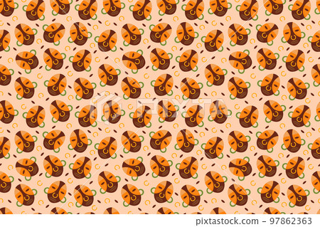 African Mask Background 97862363