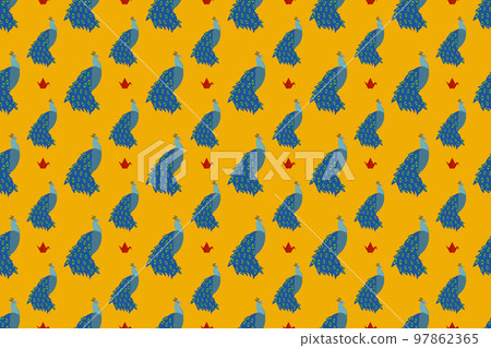 China Peacock Background 97862365