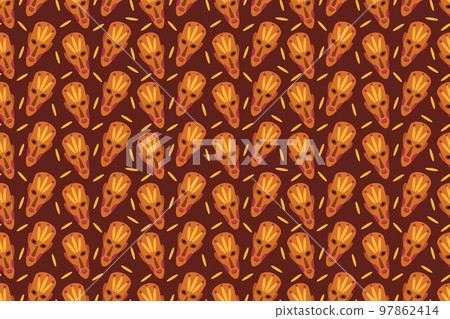 African Wax Fabric Background 97862414