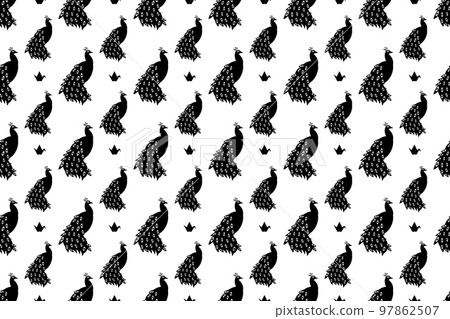 Chinese Peacock Pattern Chinese Peacock Pattern 97862507