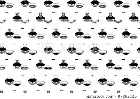 African Embroidery Background 97862520