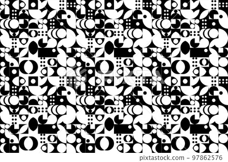 Monochrome Seamless Background Monochrome Seamless Background 97862576