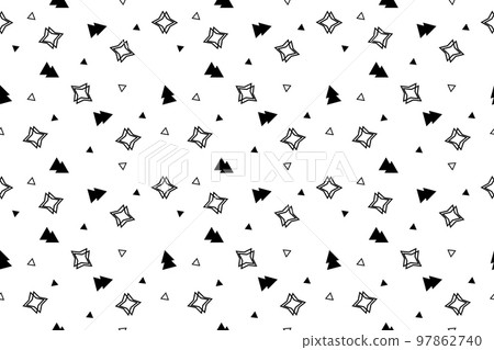 Monochrome Seamless Pattern Monochrome Seamless Pattern 97862740
