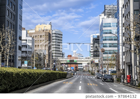 東京都中央區茅場町的都市風光 97864132