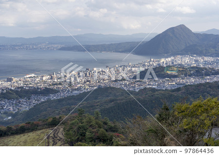 Onsen town Beppu scenery 97864436