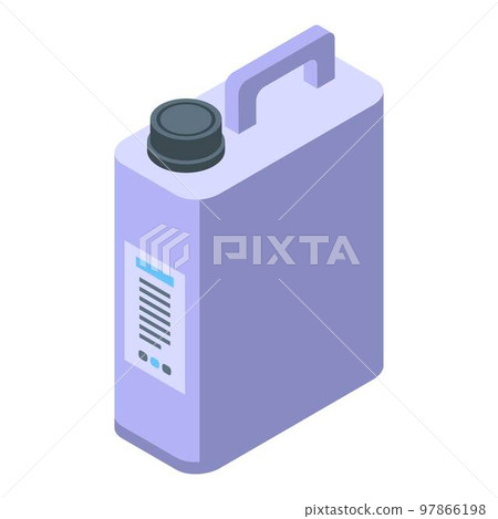 Disinfector canister icon. Isometric of disinfector canister vector icon for web design isolated on white background 97866198