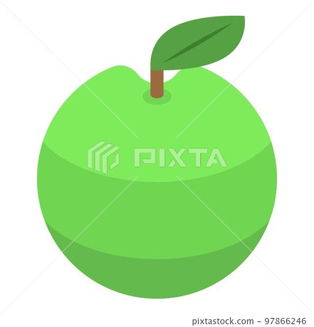 Farm green apple icon. Isometric of farm green apple vector icon for web design isolated on white background 97866246