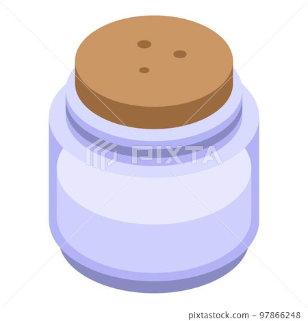 Farm salt icon. Isometric of farm salt vector icon for web design isolated on white background 97866248