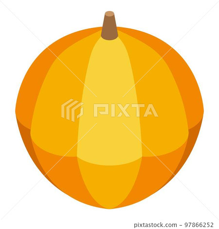 Farm pumpkin icon. Isometric of farm pumpkin vector icon for web design isolated on white background 97866252