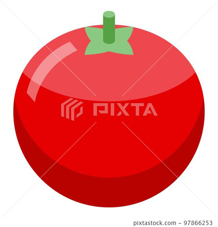 Farm eco tomato icon. Isometric of farm eco tomato vector icon for web design isolated on white background 97866253