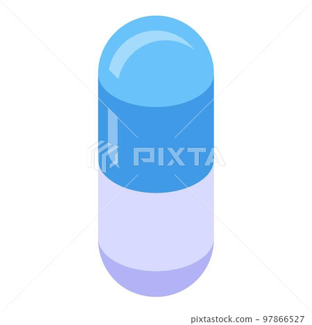 Nursing home pill icon. Isometric of nursing home pill vector icon for web design isolated on white background Nursing home pill icon. Isometric of nursing home pill vector icon for web design isolated on white background 97866527