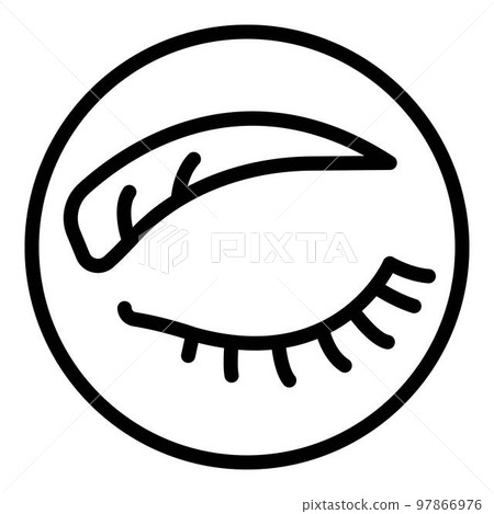 Wrinkles woman eye icon. Outline wrinkles woman eye vector icon for web design isolated on white background Wrinkles woman eye icon. Outline wrinkles woman eye vector icon for web design isolated on white background 97866976