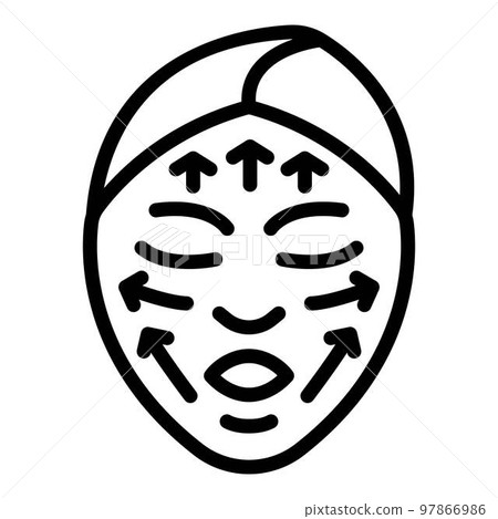 Wrinkles skin peeling icon. Outline wrinkles skin peeling vector icon for web design isolated on white background Wrinkles skin peeling icon. Outline wrinkles skin peeling vector icon for web design isolated on white background 97866986