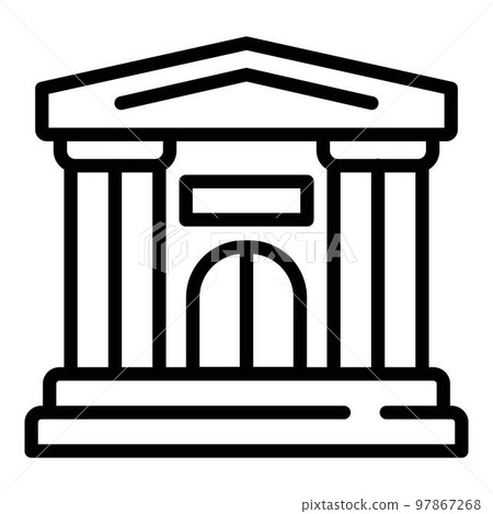 Ballet building icon. Outline ballet building vector icon for web design isolated on white background Ballet building icon. Outline ballet building vector icon for web design isolated on white background 97867268