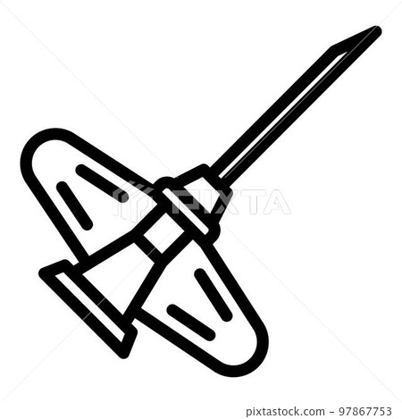 Venous catheter icon. Outline venous catheter vector icon for web design isolated on white background Venous catheter icon. Outline venous catheter vector icon for web design isolated on white background 97867753