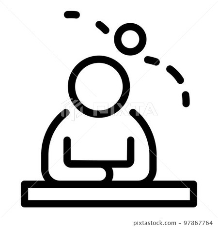 Teen problems icon. Outline teen problems vector icon for web design isolated on white background 97867764