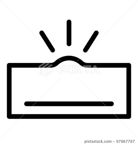 Skin disease acne icon. Outline skin disease acne vector icon for web design isolated on white background Skin disease acne icon. Outline skin disease acne vector icon for web design isolated on white background 97867787