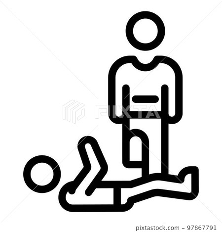 Teen violence icon. Outline teen violence vector icon for web design isolated on white background Teen violence icon. Outline teen violence vector icon for web design isolated on white background 97867791