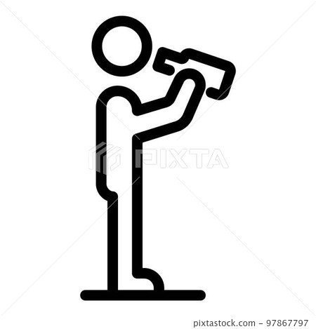 Alcohol teen icon. Outline alcohol teen vector icon for web design isolated on white background Alcohol teen icon. Outline alcohol teen vector icon for web design isolated on white background 97867797