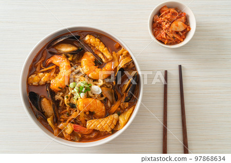 Jjamppong -  Korean Seafood Noodle Soup 97868634