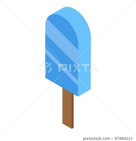 Gluttony ice cream icon. Isometric of gluttony ice cream vector icon for web design isolated on white background 97869221