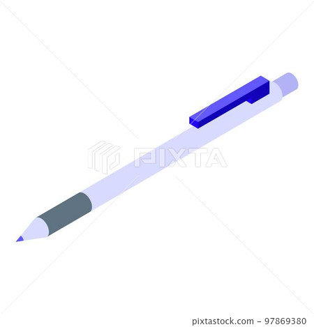 Benefit pen icon. Isometric of benefit pen vector icon for web design isolated on white background Benefit pen icon. Isometric of benefit pen vector icon for web design isolated on white background 97869380