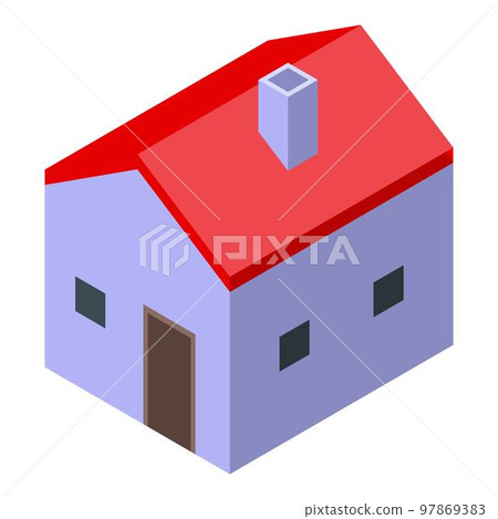 Subsidy home icon. Isometric of subsidy home vector icon for web design isolated on white background Subsidy home icon. Isometric of subsidy home vector icon for web design isolated on white background 97869383