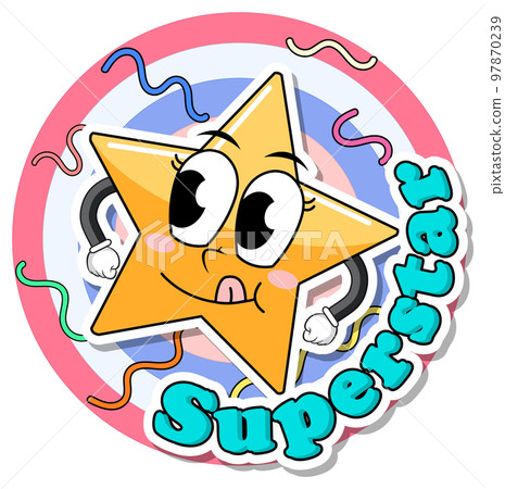 A super star icon comic style 97870239