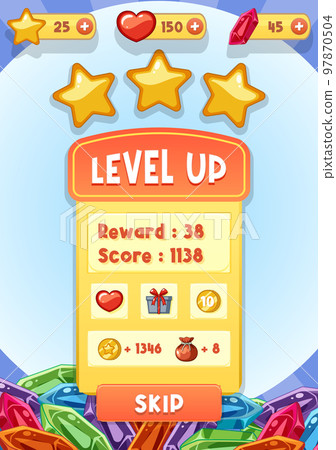 A game background template with elements 97870504