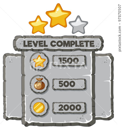 Game element template design set 97870507