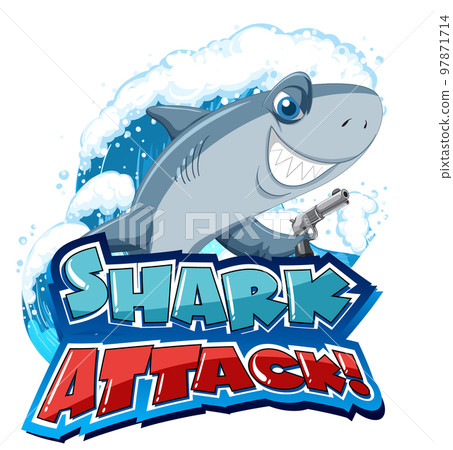 Font design for words shark attack Font design for words shark attack 97871714