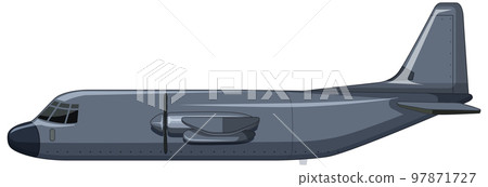 A military aircraft on white background 97871727