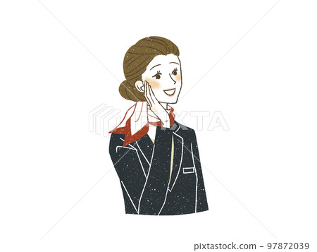 Smiley female clerk 97872039