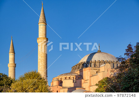Hagia Sophia mosque and Byzantine church in Istanbul Turkey 97872148