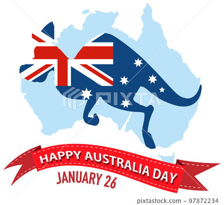 Happy Australia Day Banner Happy Australia Day Banner 97872234