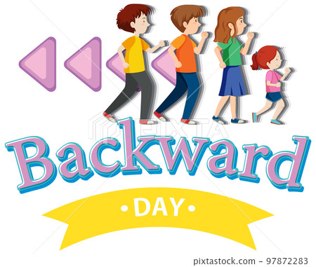 National backward day banner design National backward day banner design 97872283